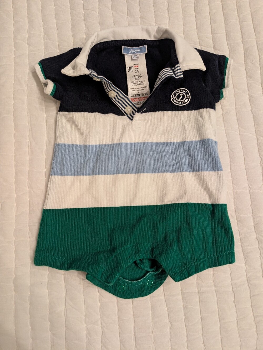 Jacadi Boys Romper - 6M